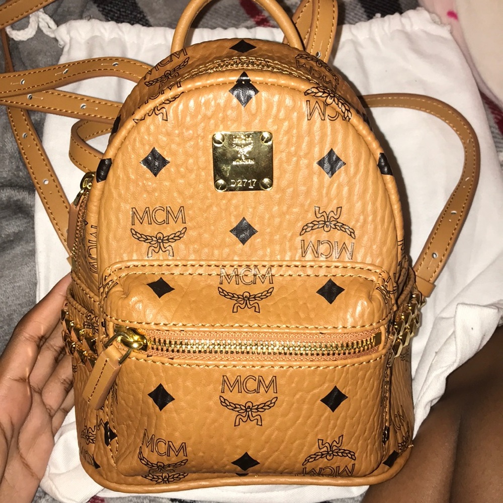 MCM X-MINI TAN BACKPACK